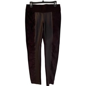 LIVERPOOL Sienna Pull On Legging Faux Leather Front Size 8/39